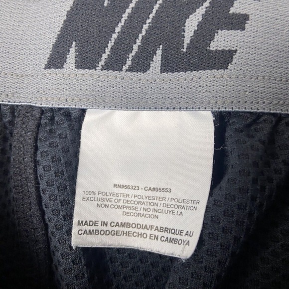 Nike Dri Fit Sweatpants Mens Size Large L Black Polyester Zip Cuff Performance - Picture 6 of 16